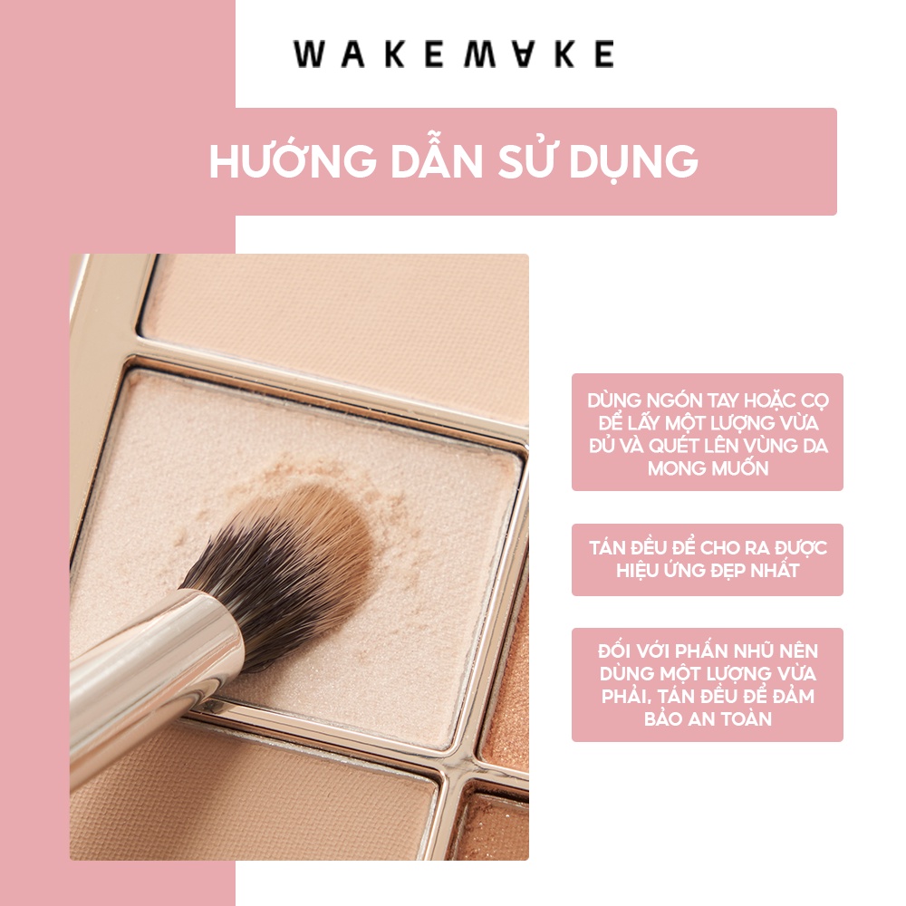 Bảng Phấn Mắt 9 Ô Wakemake Mix Blurring Eye Palette 10g