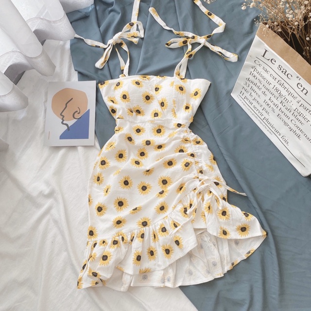Đầm hoa cúc 🌷Đầm hoa cúc 2 dây | BigBuy360 - bigbuy360.vn