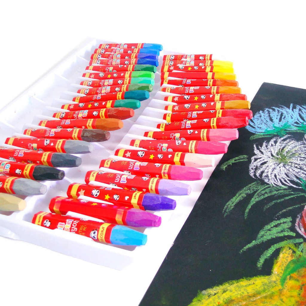 Sáp màu dầu Oil Pastel Stacom 18/24/36 màu