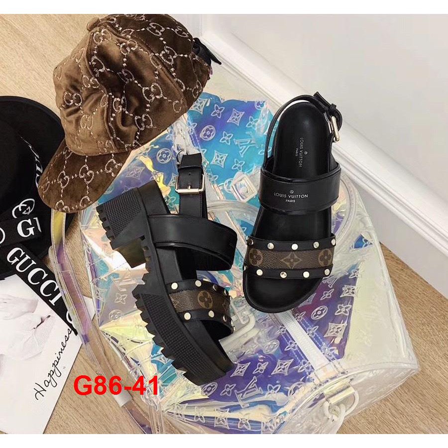 [ giayhoanang.vn ] G86-41 Louis Vuitton sandal cao 7cm đế kếp siêu cấp ( ORDER 1 TUẦN )