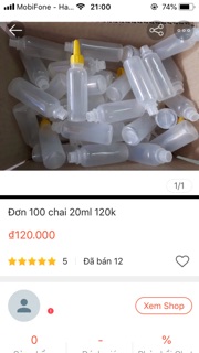 Combo chai chiết mỹ phẩm