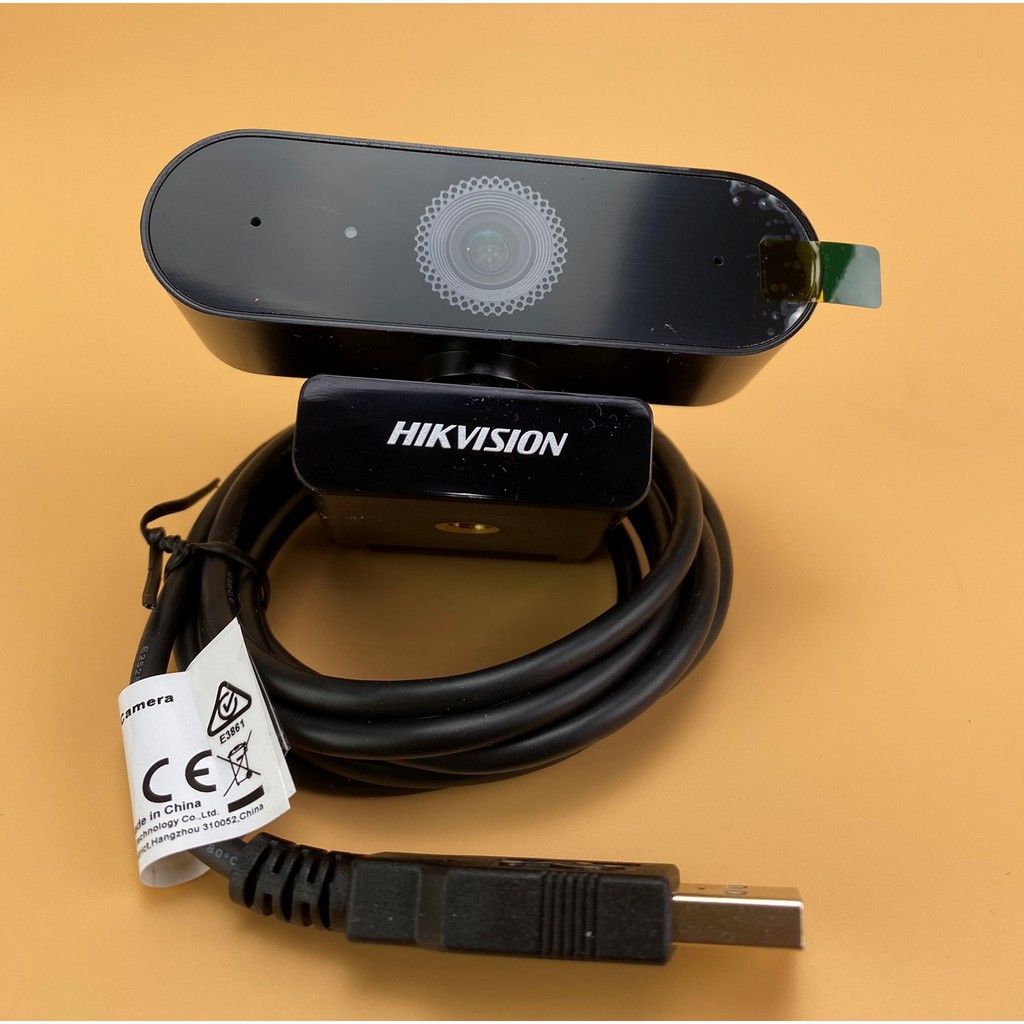 Webcam máy tính có mic Full HD 1080P kết nối USB dùng cho PC Laptop livestream học online Zoom Hikvision DS-E12