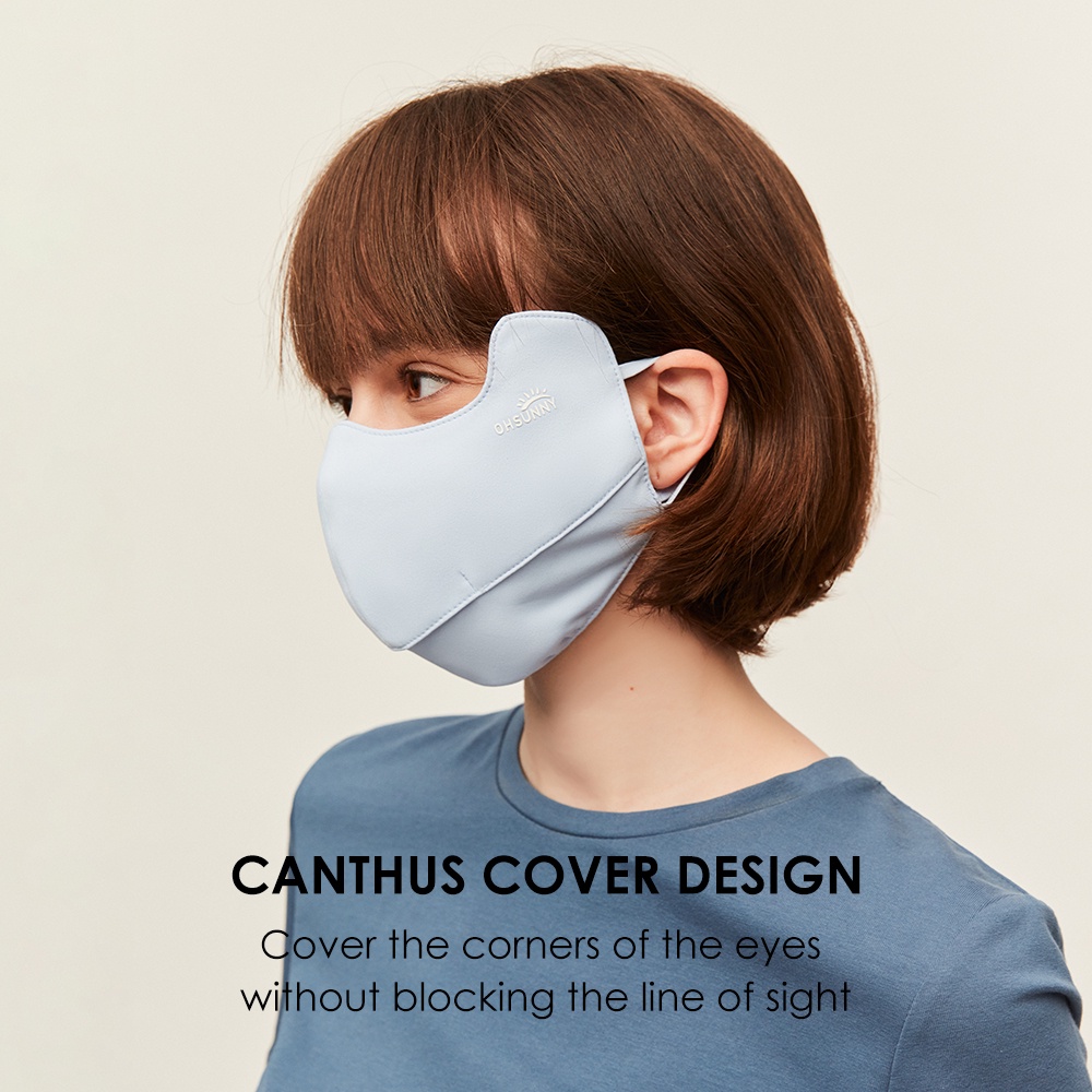 Khẩu trang che mặt Ohsunny 3d chống tia cực tím UPF50+ thời trang 2022