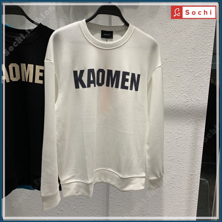 Áo nỉ nam Hàn Quốc, áo sweater giữ nhiệt phong cách cá tính in KAOMEN mã SW698