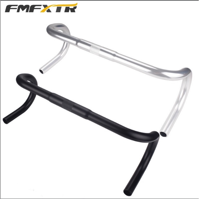 Tay lái ghi đông xe đạp lòng chảo ghi đông sừng bò cho xe Fixed Gear 25.4