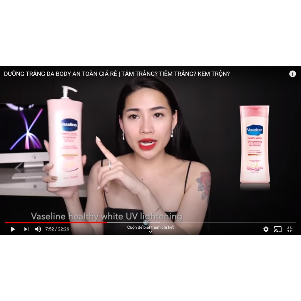 (auth100%)Sữa Dưỡng Thể trắng da Vaseline Healthy White UV Lightening 725ml-cosmetic999 | BigBuy360 - bigbuy360.vn