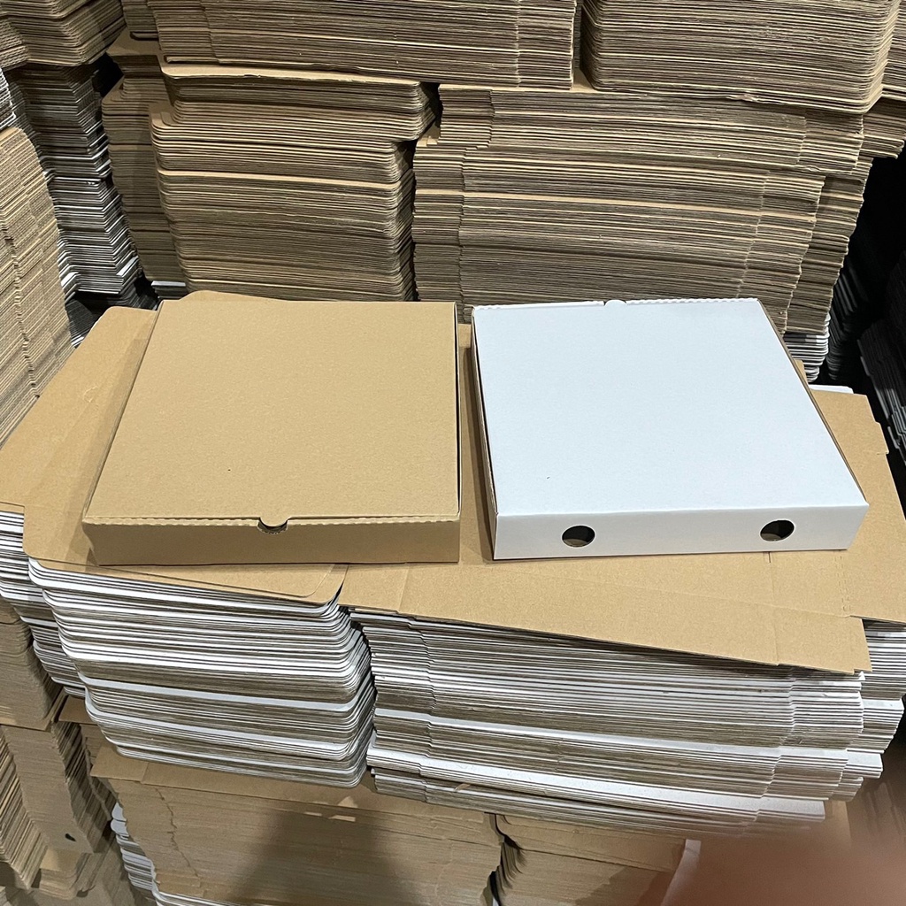 COMBO 20 Hộp carton đựng bánh pizza size 18x18x4cm