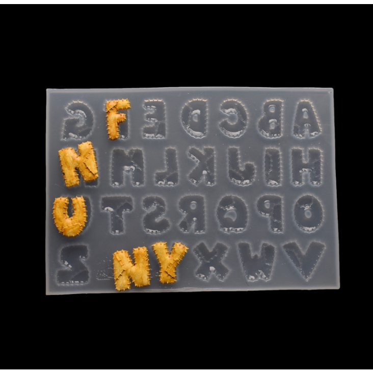 Khuôn silicone đúc chữ mẫu 1