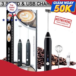 Máy đánh trứng, que tạo bọt cafe mini cầm tay không giây chính hãng sokany 3 cấp độ, hỗ trợ sạc pin, bảo hành 12 tháng