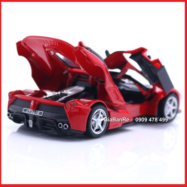 Xe Mô Hình Kim Loại Siêu Xe La Ferrari Tỉ Lệ 1/32 - Đỏ - 9685d