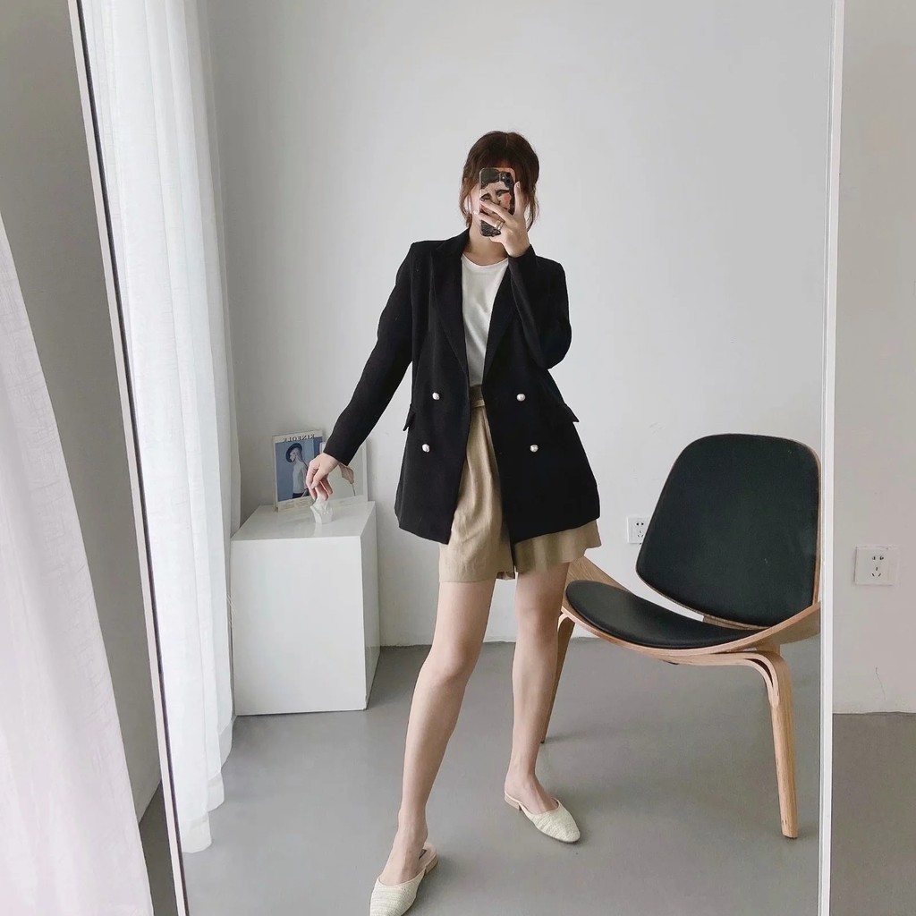 (Hàng Đẹp)Ảnh thật 5 hình cuối-HC388.Áo blazer ZAR mùa thu thời trang phong cách châu Âu