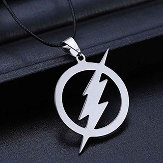 Dây chuyền da mặt logo The Flash logo