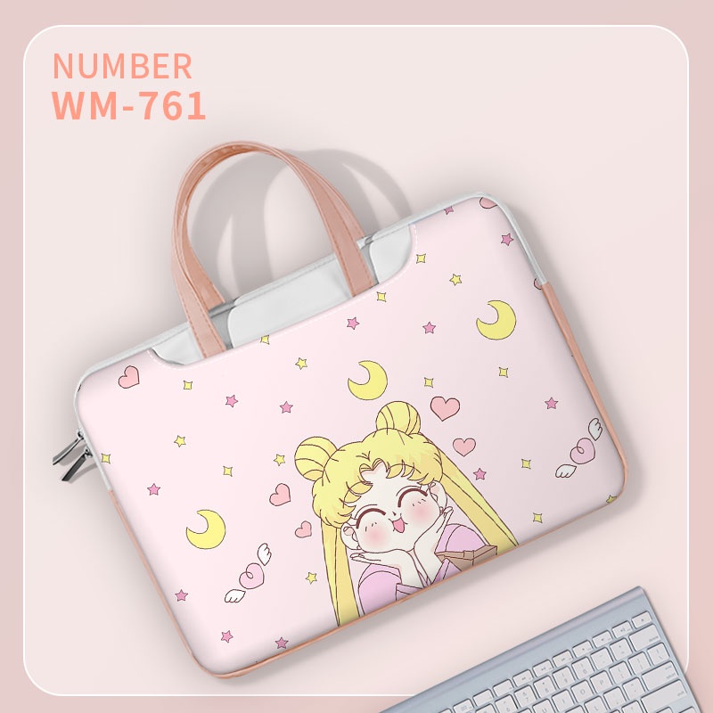 13 14 15 16 17 inch Ba lô máy tính xách tay màu hồng Túi xách dễ thương Túi đựng Túi xách của phụ nữ