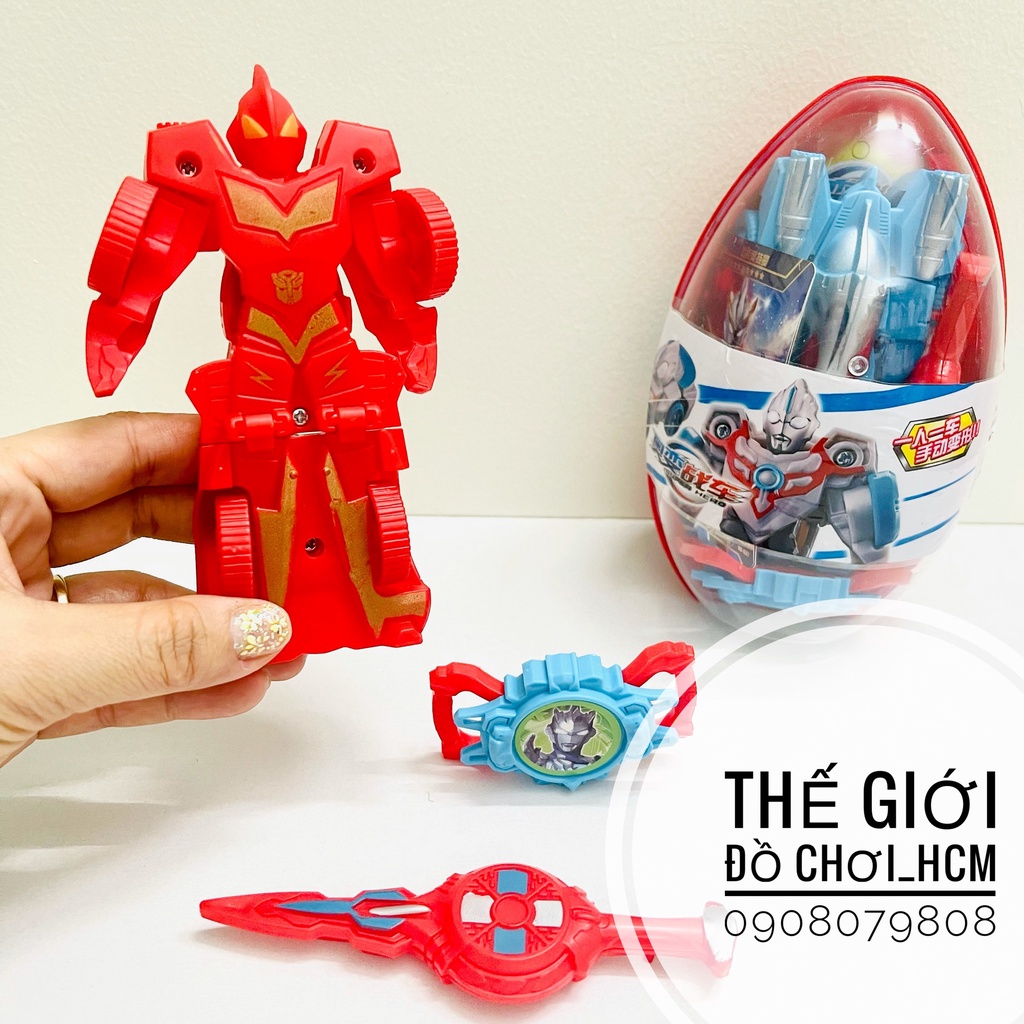 [HOT- ROBOT BIẾN HÌNH] Đồ chơi trứng Ultramam biến hình siêu xe thành Robot