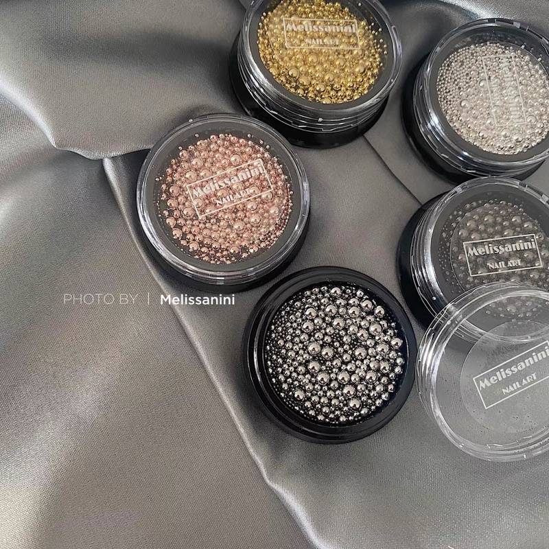 Set 5 Hũ bi Úc 5 màu mix size trang trí móng