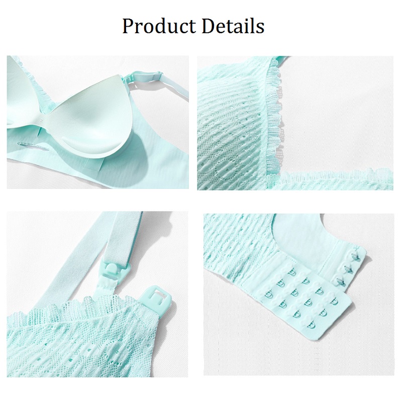 Áo ngực cotton mở phía trước hỗ trợ cho bé uống sữa có thể điều chỉnh dây đeo vai
