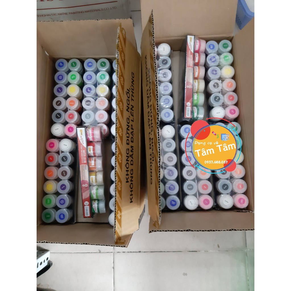 [ TÂM TÂM ]-Màu nước Thiên Long, Water colorkit 12x15ml-
