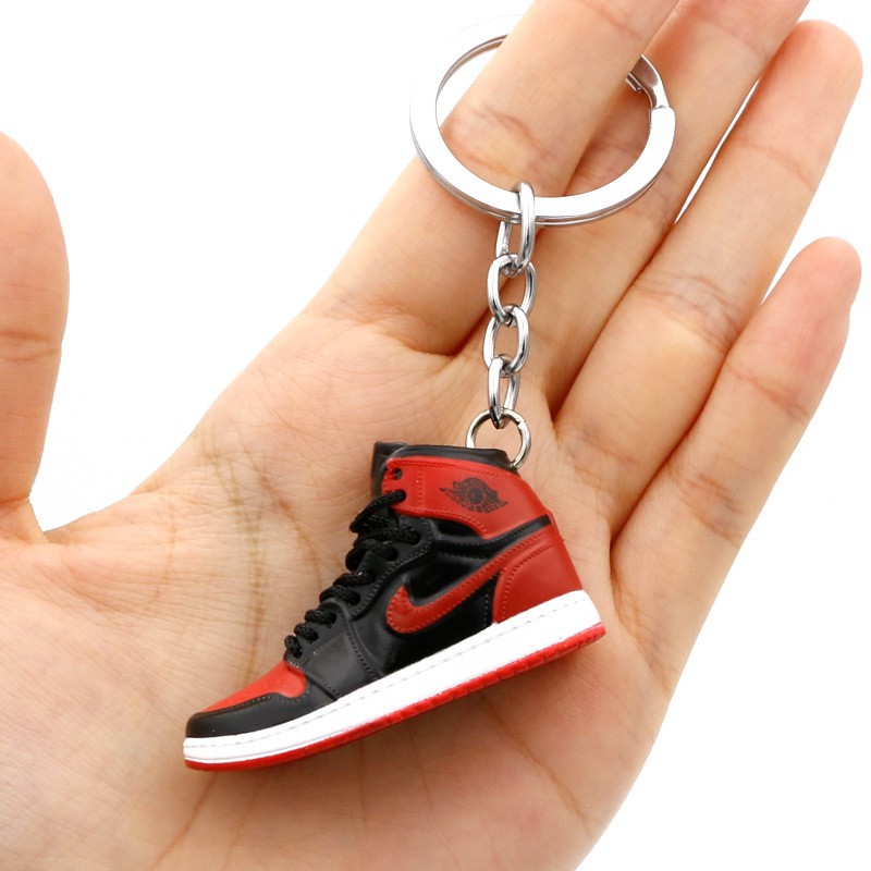 Móc Khóa Giày Jordan 1 Mid Banned - Mô Hình Giày Mini