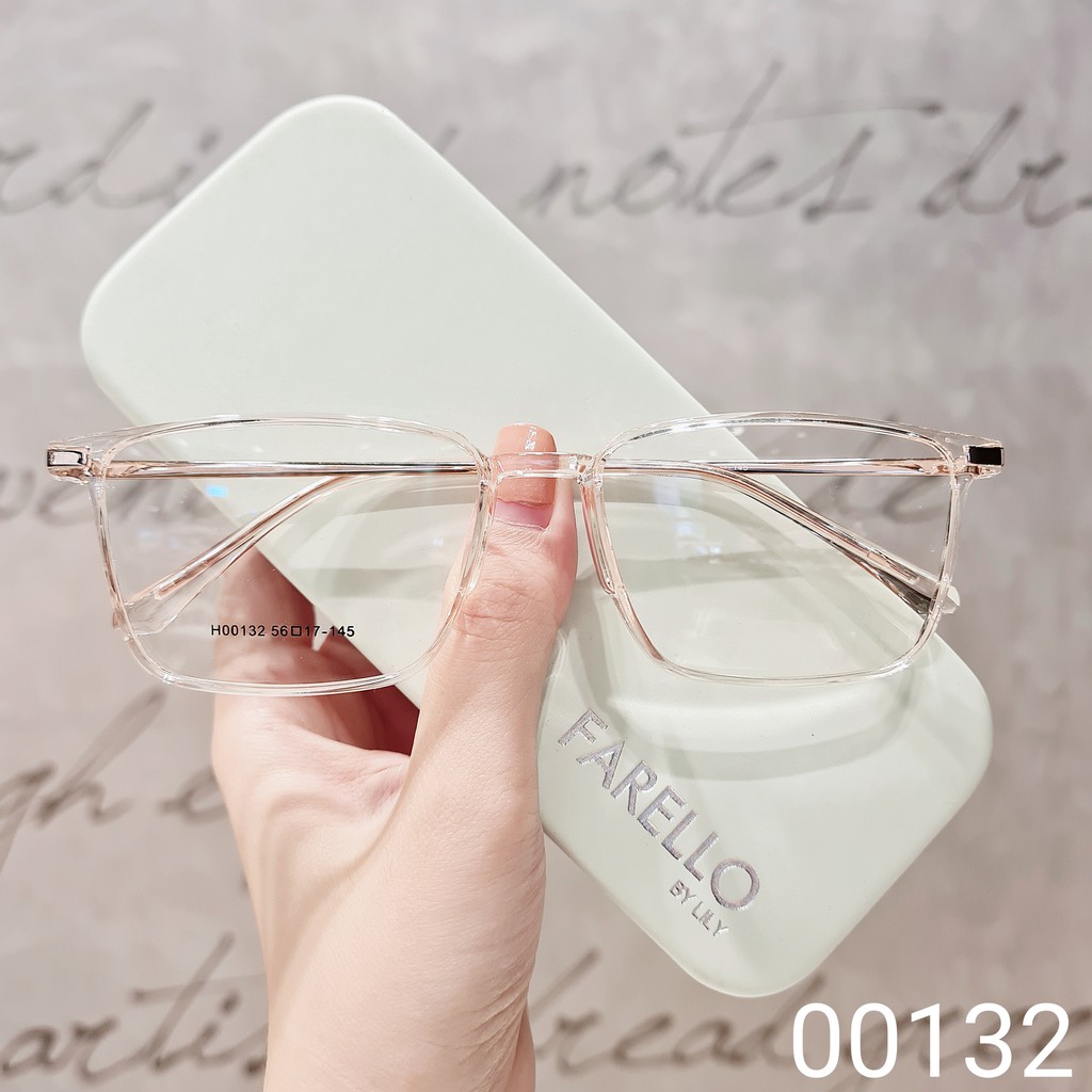 Gọng kính cận nam nữ LILYEYEWEAR mắt vuông kim loại gọng mảnh màu sắc thời trang 00132 | BigBuy360 - bigbuy360.vn