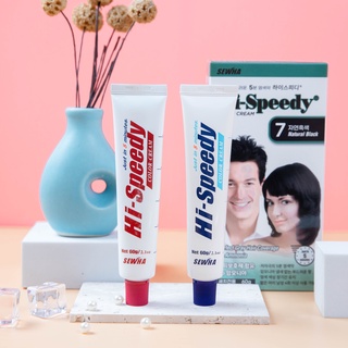 Thuốc nhuộm tóc phủ bạc thảo dược Hi-Speedy Color Cream Hàn Quốc 60G