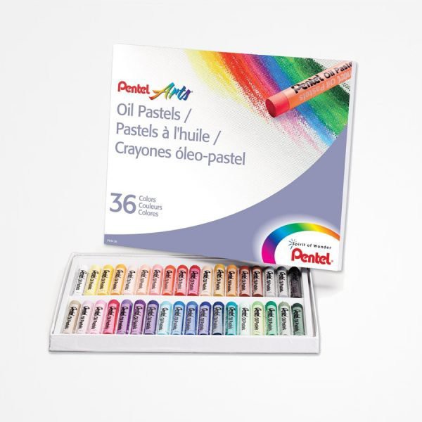 Bộ màu sáp dầu PENTEL 16/36/50 màu vẽ tranh nổi - PENTEL Arts Oil Pastels Set 12/16/36/50 colors