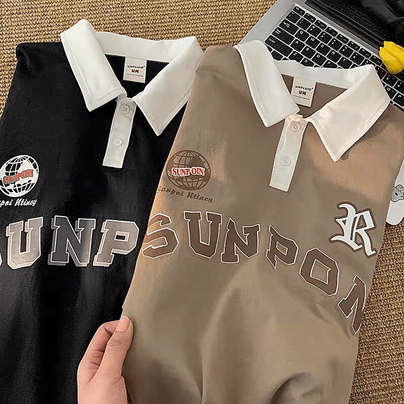 Áo Thun Form Rộng tay Lỡ Cổ POLO SUNPON Siêu Hot  - ĐĂNG QUANG FASHION