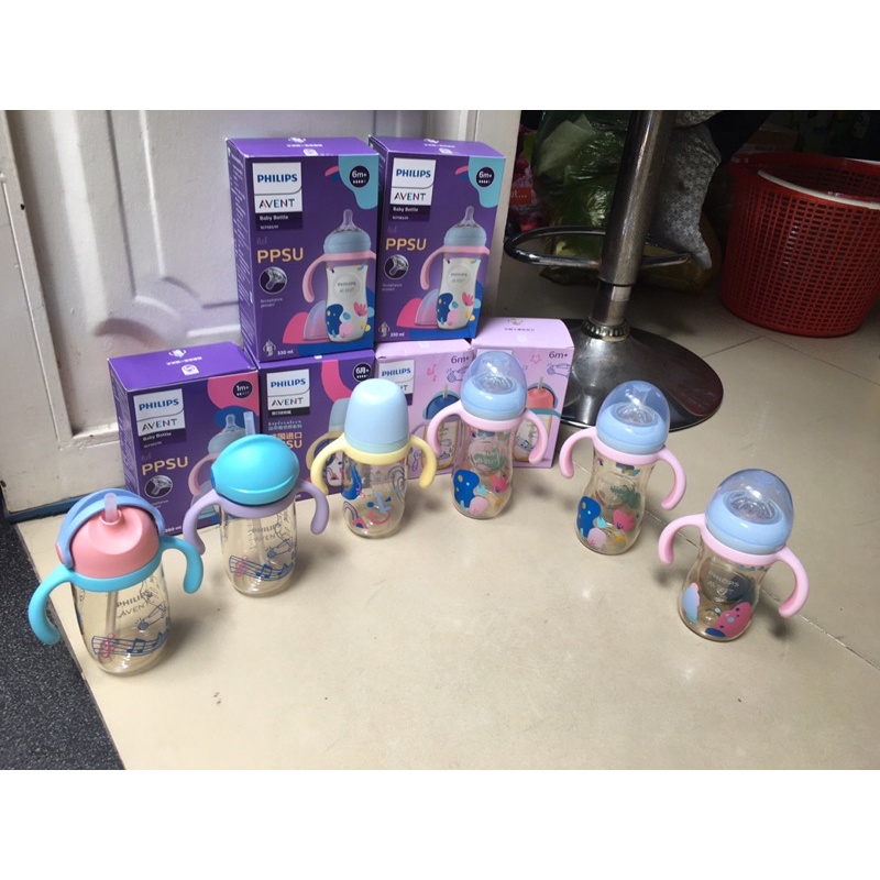 Tay cầm bản giới hạn avent 260ml 330ml [ chỉ gắn được bình avent thuỷ tinh/nhựa PPSU 260ml 330ml