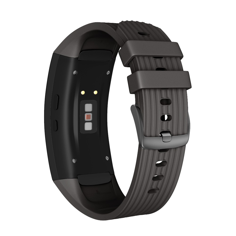 Dây Đeo Silicon Cho Đồng Hồ Thông Minh Samsung Galaxy Gear Fit 2 Pro Samsung Gear Fit 2 Sm-R360- Black