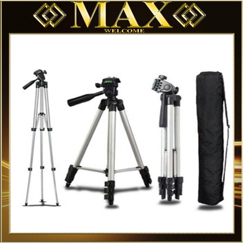 Giá đỡ điện thoại, máy ảnh Tripod-3110, gậy 3 chân live stream, chụp ảnh, kèm remote blueetooth cực tiện lợi/Max