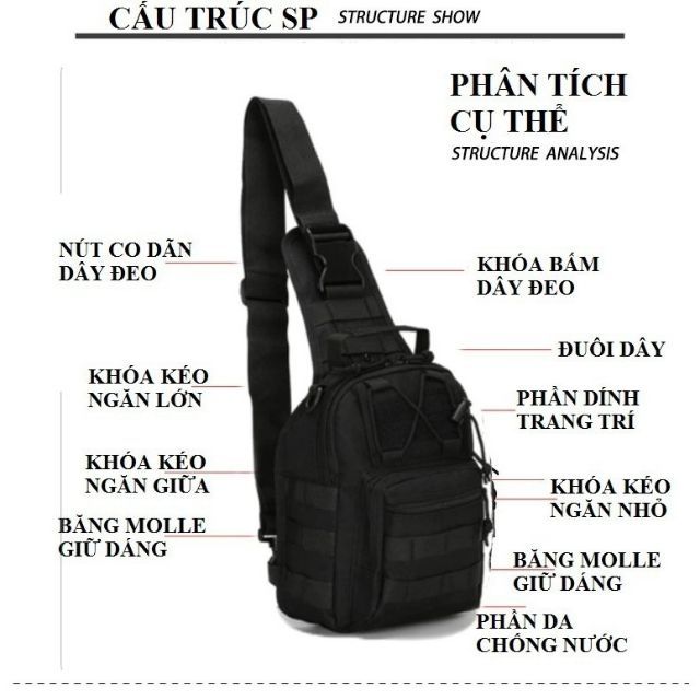 Túi Chéo kiểu quân đội Army Cao cấp Nam - Tin Tin TLTC0009