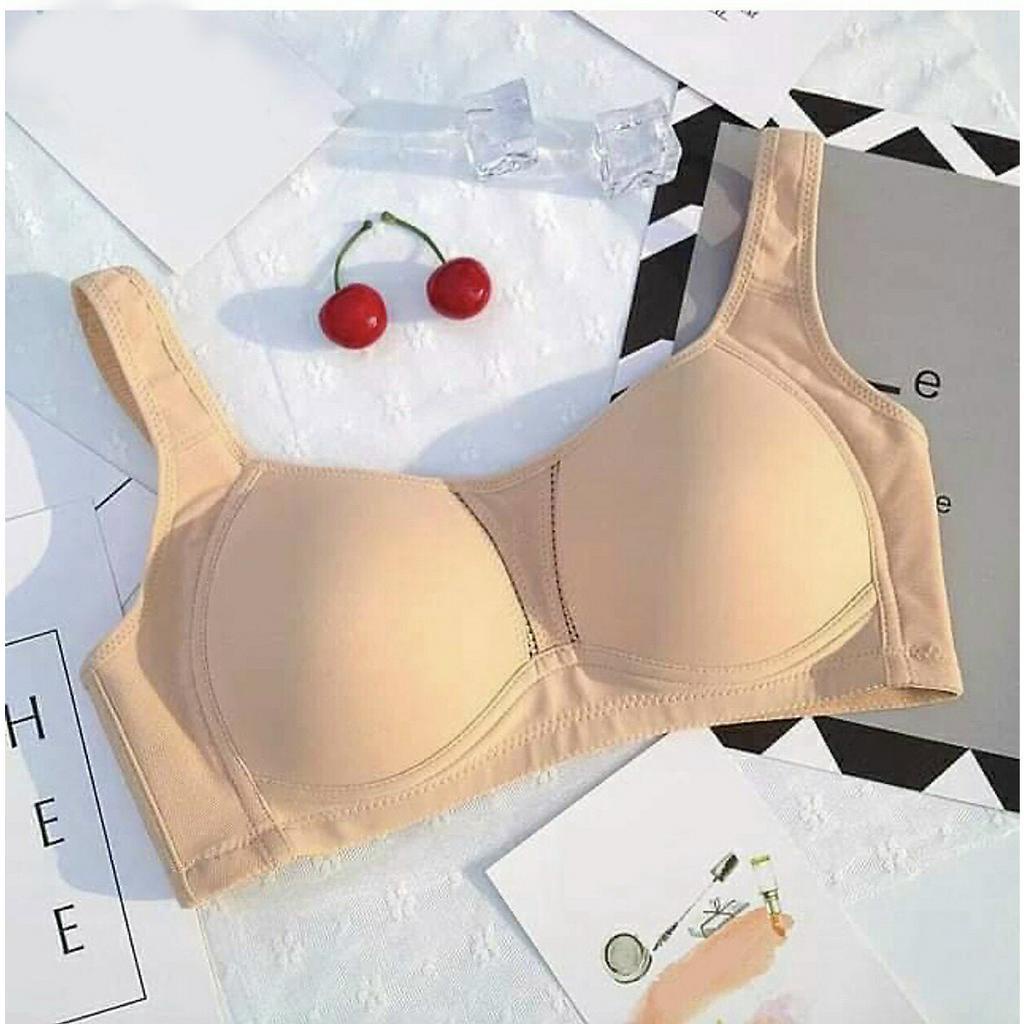 Áo ngực bigsize đệm mỏng bản to cotton su mềm mát thông hơi nâng ngực khủng