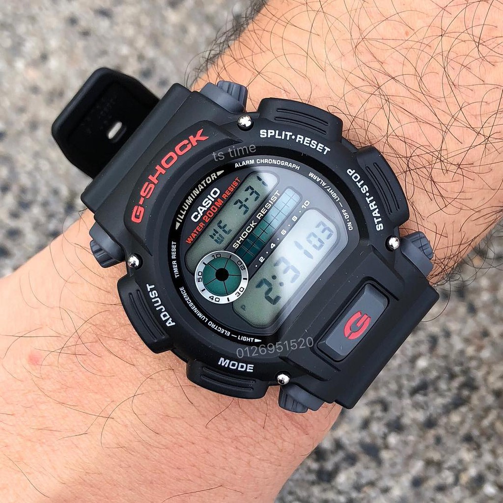 Đồng hồ dây nhựa G-Shock Nam DW-9052-1 chính hãng bảo hành 5 năm Pin trọn đời