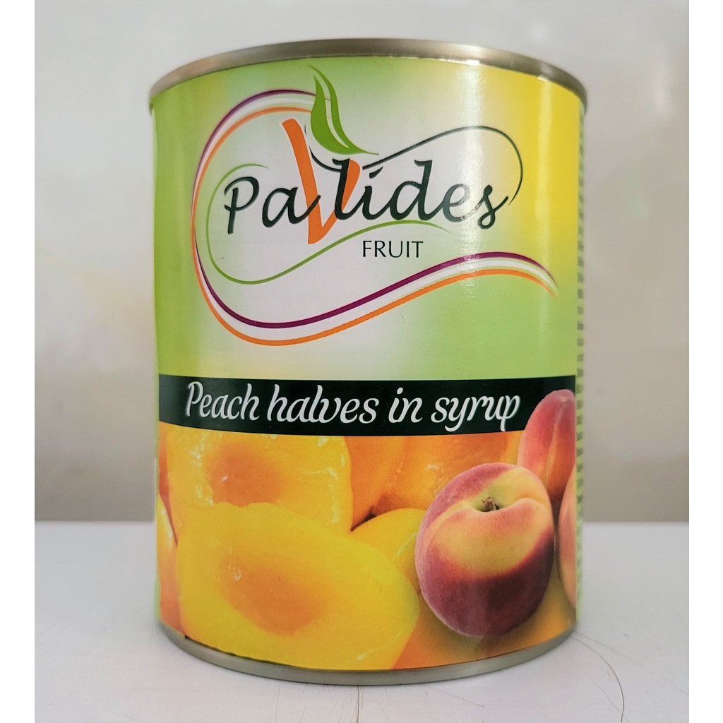 [Hộp 820g] ĐÀO NGÂM ĐƯỜNG [Greece] PAVLIDES Peach Halves in Syrup (ttdt)