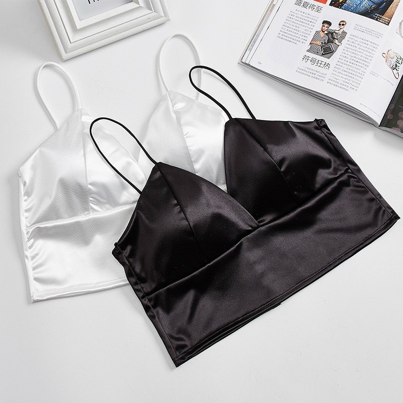 Áo Croptop 2 Dây Phi Bóng Sexy Quyến Rũ