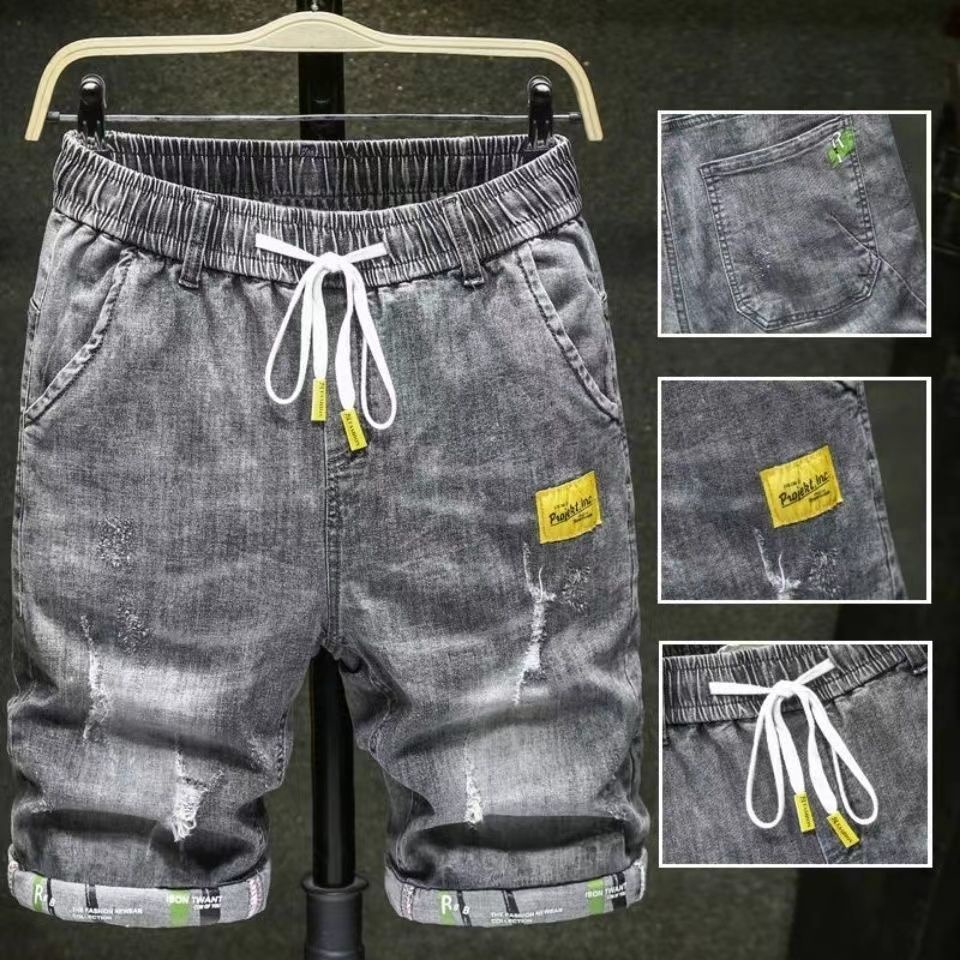 Quần Short Jeans Phối Túi Hộp Thời Trang Cho Nam
