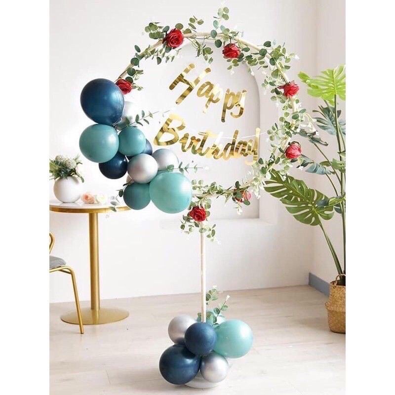 Trụ hình tròn gắn bóng trang trí sinh nhật, tiệc cưới, decor