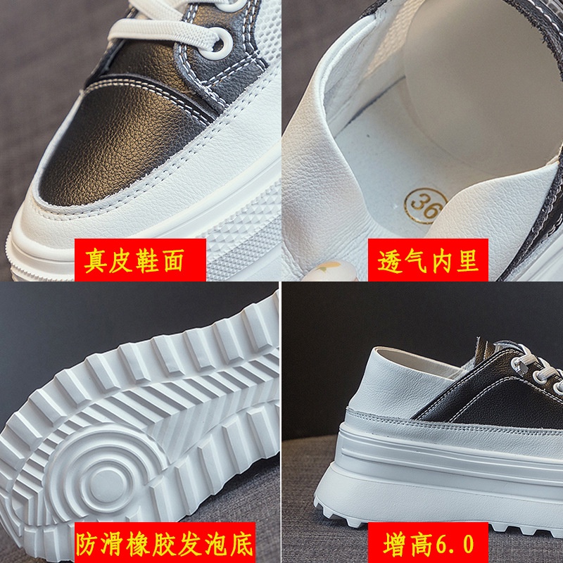 Giày Thể Thao Cổ Thấp Phối Lưới Thoáng Khí Màu Trắng Phong Cách Hàn Quốc Hàng Mới Dành Cho Bạn Nữ 2021 | BigBuy360 - bigbuy360.vn