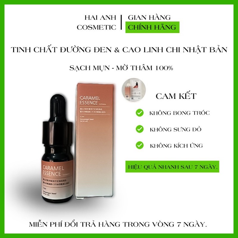 Serum caramel Essence 5ml Nhật Bản chính hãng , ngừa mụn thâm hiệu quả