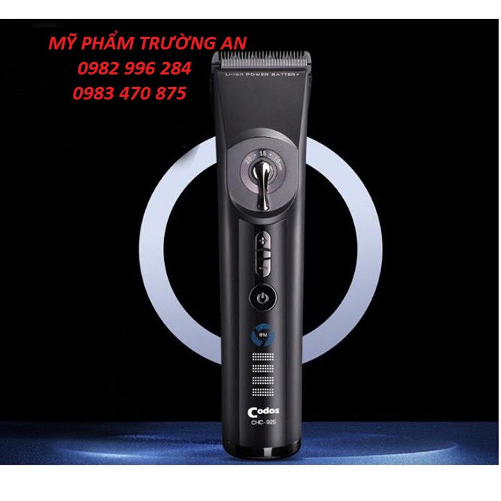 Tông đơ cắt tóc Codos 925 lưỡi sứ sắc bén máy êm có turbo tăng tốc 3 mức độ
