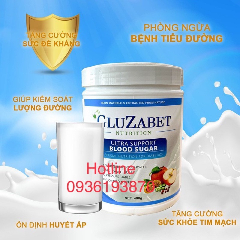 SỮA GLUZABET  [CHÍNH HÃNG] ❤️ GLUZABET SỮA CHO NGƯỜI TIỂU ĐƯỜNG