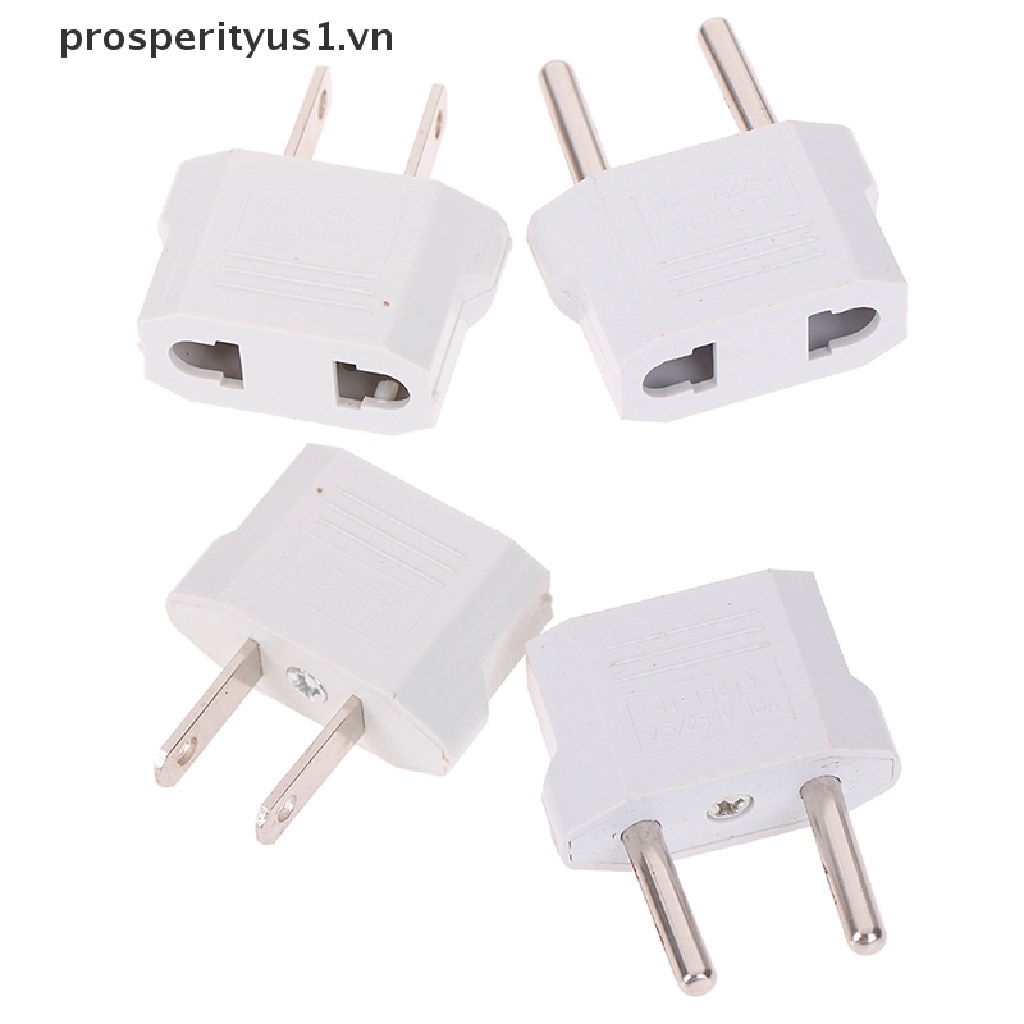 Set 1 / 4 Phích Cắm Chuyển Đổi usa eu Sang us Sang eu Chuyên Nghiệp