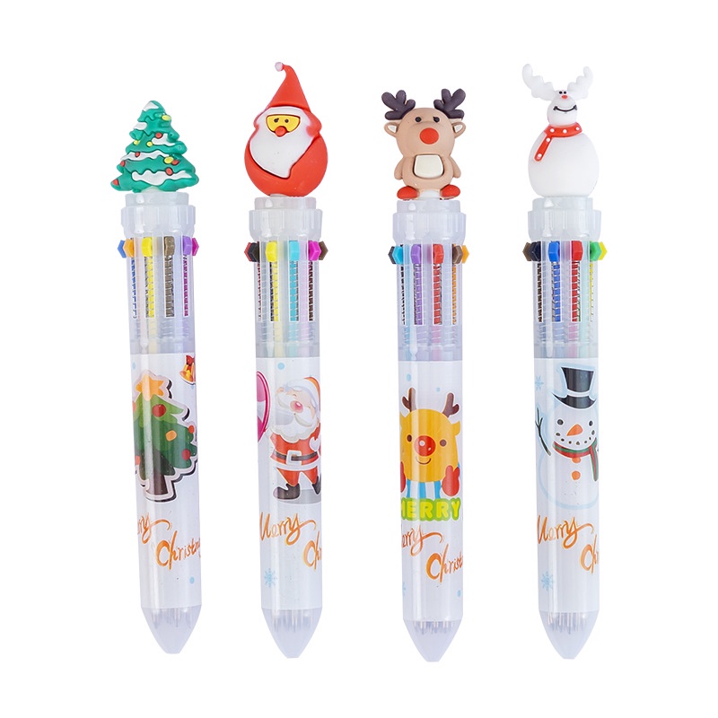 Bút bi nhiều màu Noel cute dễ thương cao cấp viết đẹp quà tặng học sinh NATO BB46