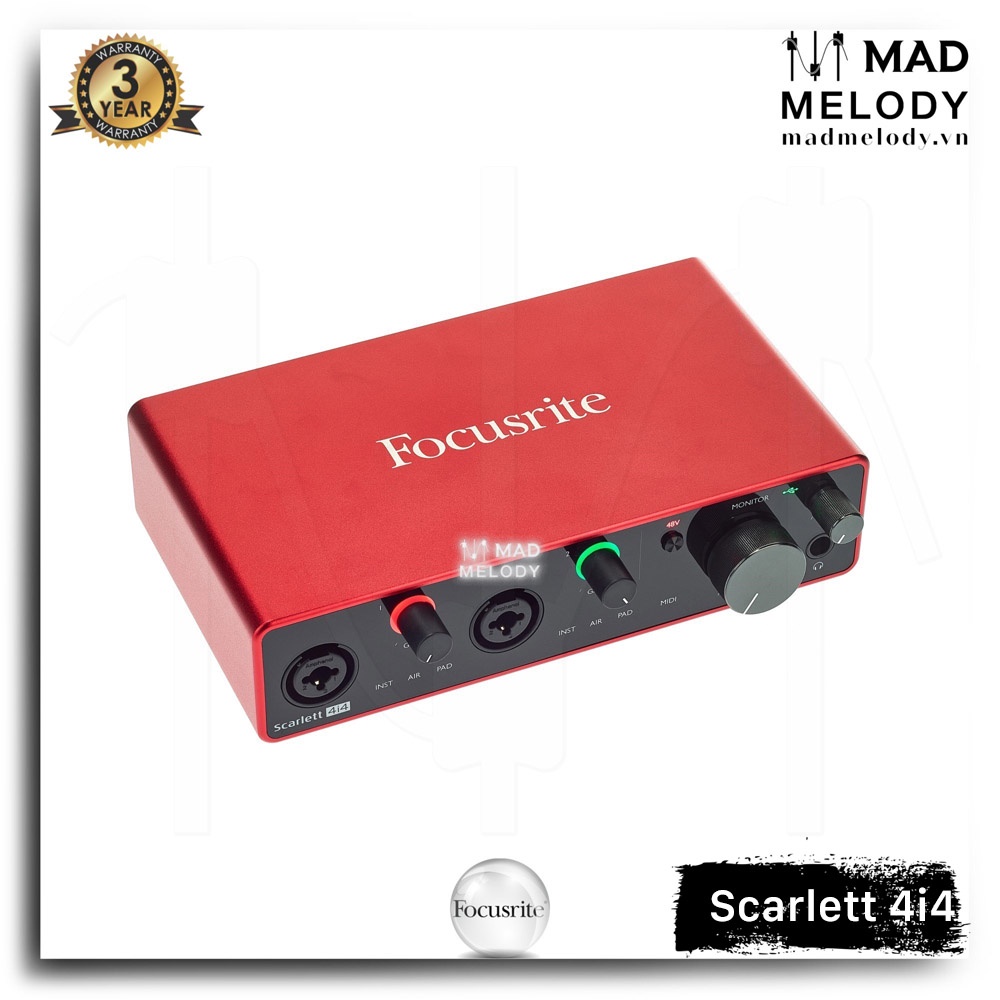 Focusrite Scarlett 4i4 USB Audio Interface