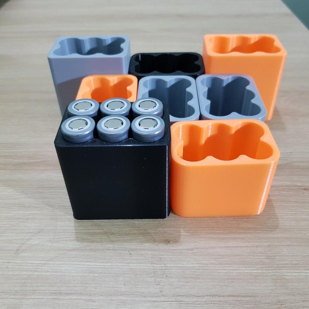 Khuôn đóng cell pin 18650, 3 cell 2 hàng dành cho pin National 12v | Nati cao | Bosch 12v | Cids 14,4v