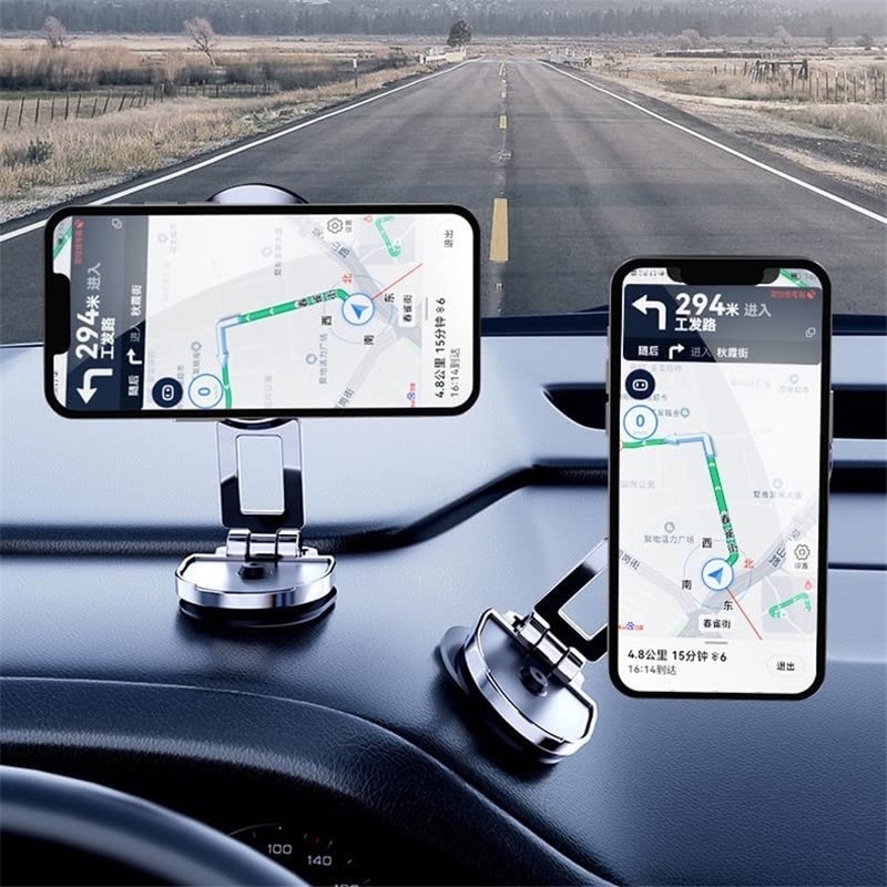 Giá Đỡ Điện Thoại Tự Dính Xoay 360 Độ Chống Rơi Thông Dụng Cho Xe Hơi°Giá Đỡ Điện Thoại Bằng Kim Loại Có Thể Xoay Tiện Dụng Cho Xe Hơi / Nhà Cửa /