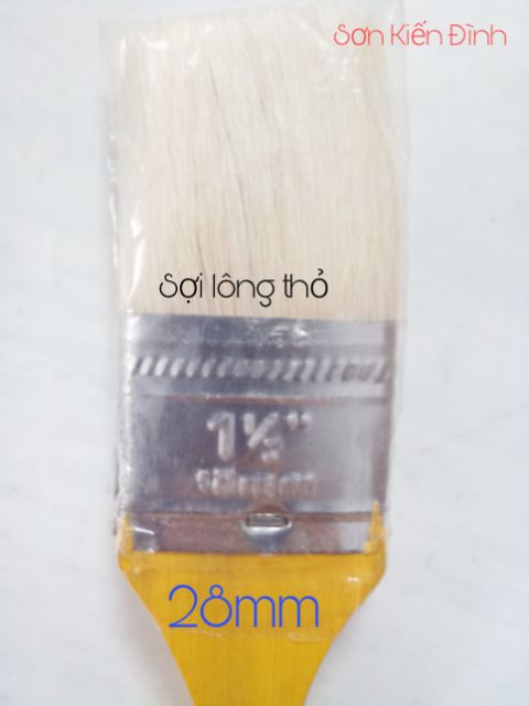 Cọ lông thỏ cán gỗ 28mm