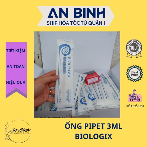 (Q1-HCM) |20 Ống| Pipet nhựa 3ml Biologix - Ống Bóp Nhỏ Giọt Tiệt Trùng Từng Chiếc