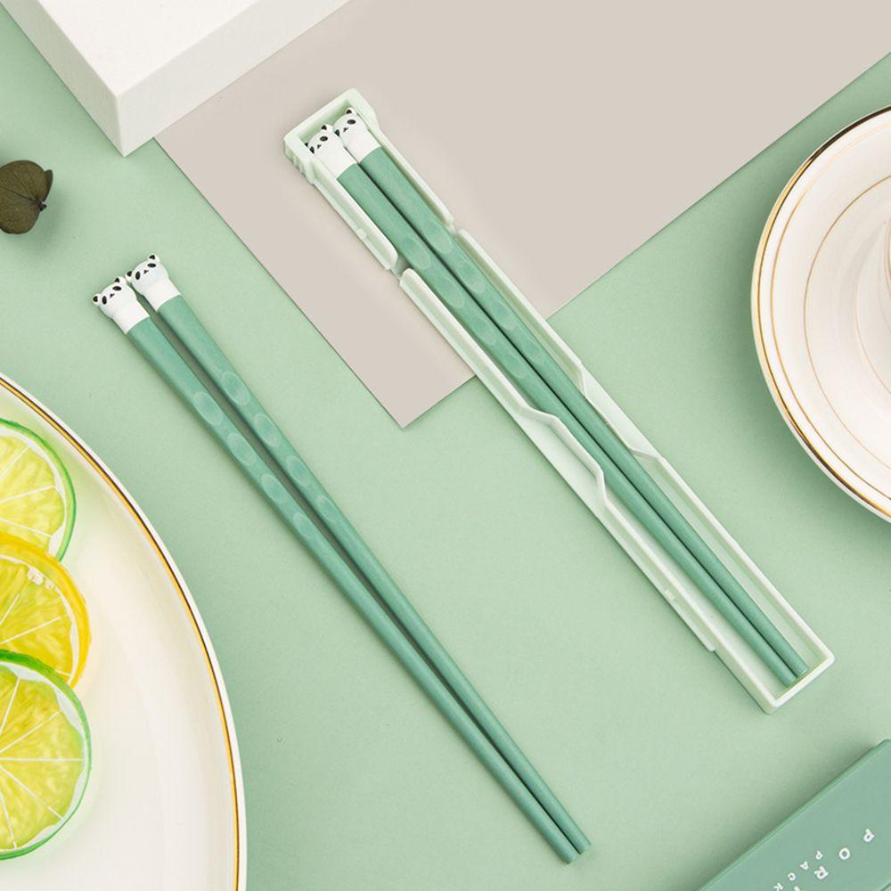 BTLIMER Đũa Nhựa Hình Gấu Trúc Dễ Thương