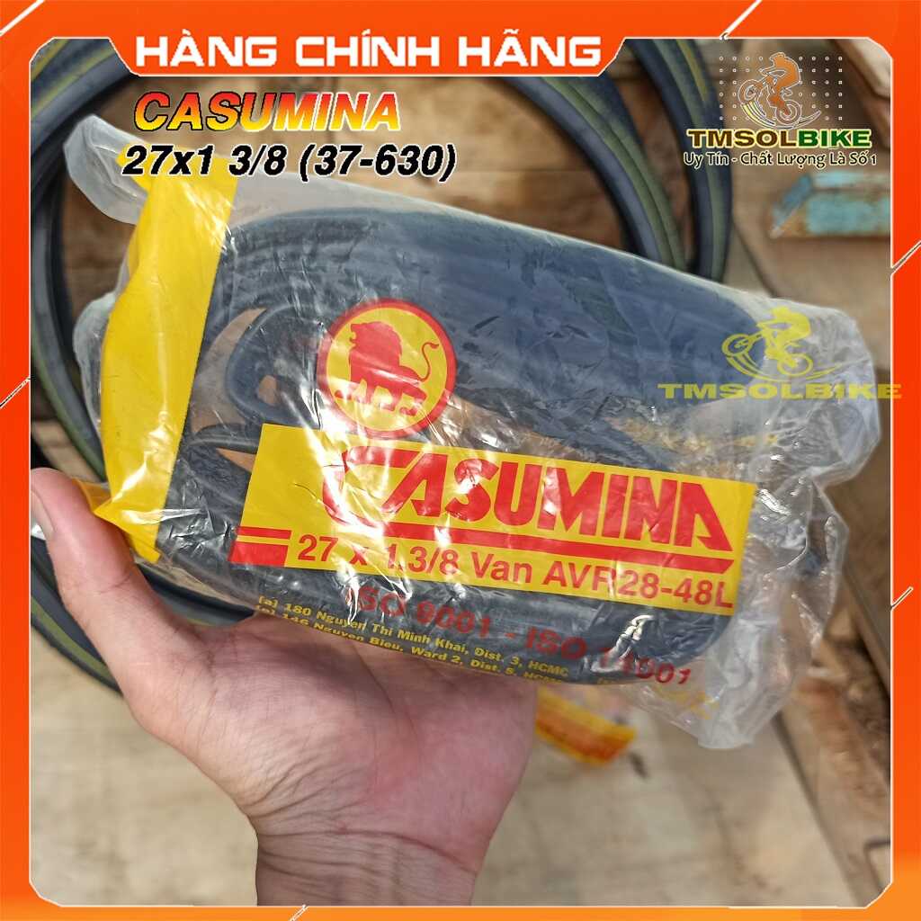 Săm, Ruột xe Đạp Phổ thông 27x1 3/8 cho xe  mini, Asama, martin ...  Chính Hãng Casumina