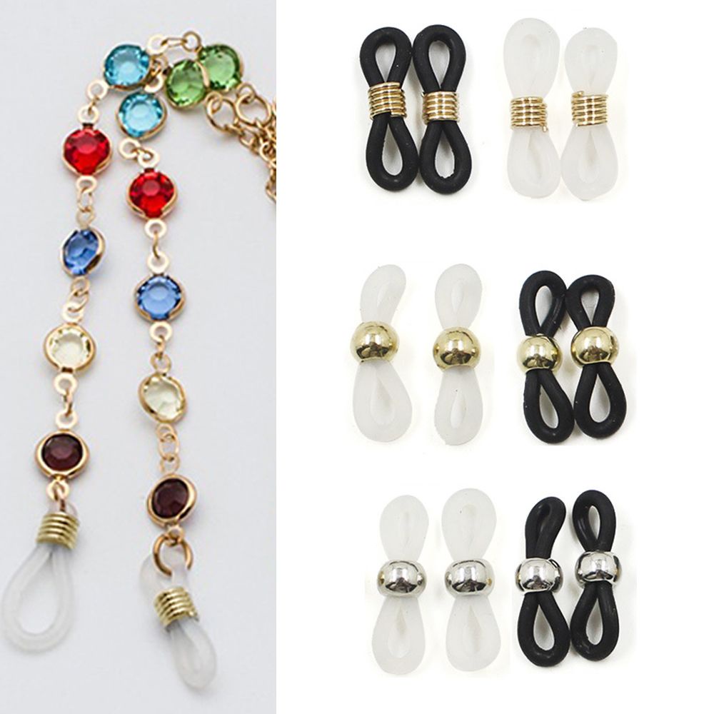 Set 20 Dây Đeo Mắt Kính Bằng Silicon Nhiều Màu Sắc Diy